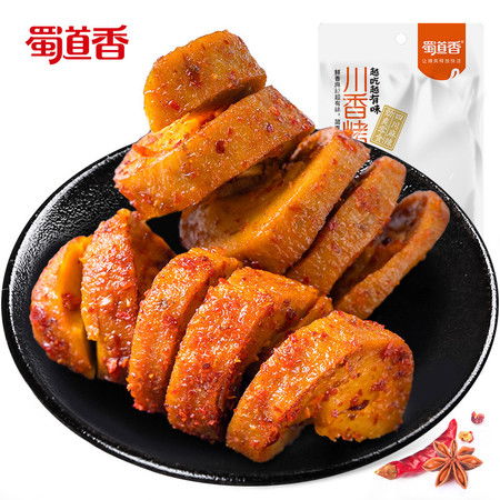 蜀道香 辣味零食 川香味烤面筋26g 袋 素肉休闲食品办公室零食辣条 两种口味可选