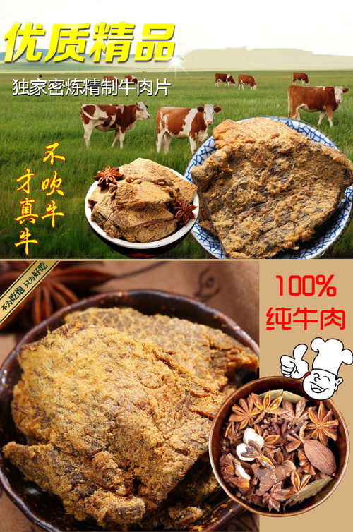 内蒙古风干手撕牛肉干500g 2袋 正宗特产香辣小零食牛肉干片